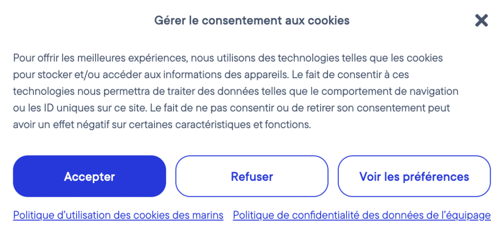 Exemple D'options Pour Les Cookies